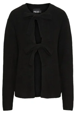 Discount Pieces Pcsilly Ls Reversible Tie Knit 4511205 Black
