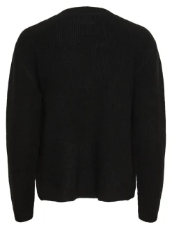 Discount Pieces Pcsilly Ls Reversible Tie Knit 4511205 Black