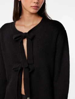 Discount Pieces Pcsilly Ls Reversible Tie Knit 4511205 Black