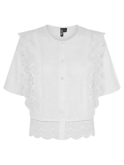New Pieces Pcsiminna Ss Top 4691303 Cloud Dancer
