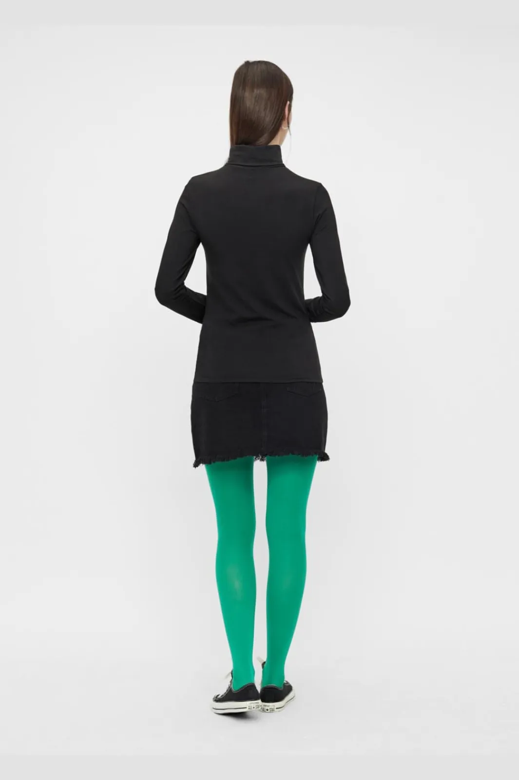 Hot Pieces Pcsirene Ls Rollneck Top 3460413 Black