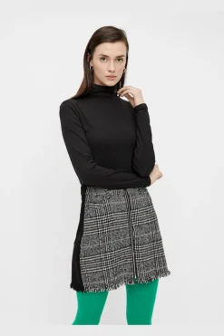 Hot Pieces Pcsirene Ls Rollneck Top 3460413 Black