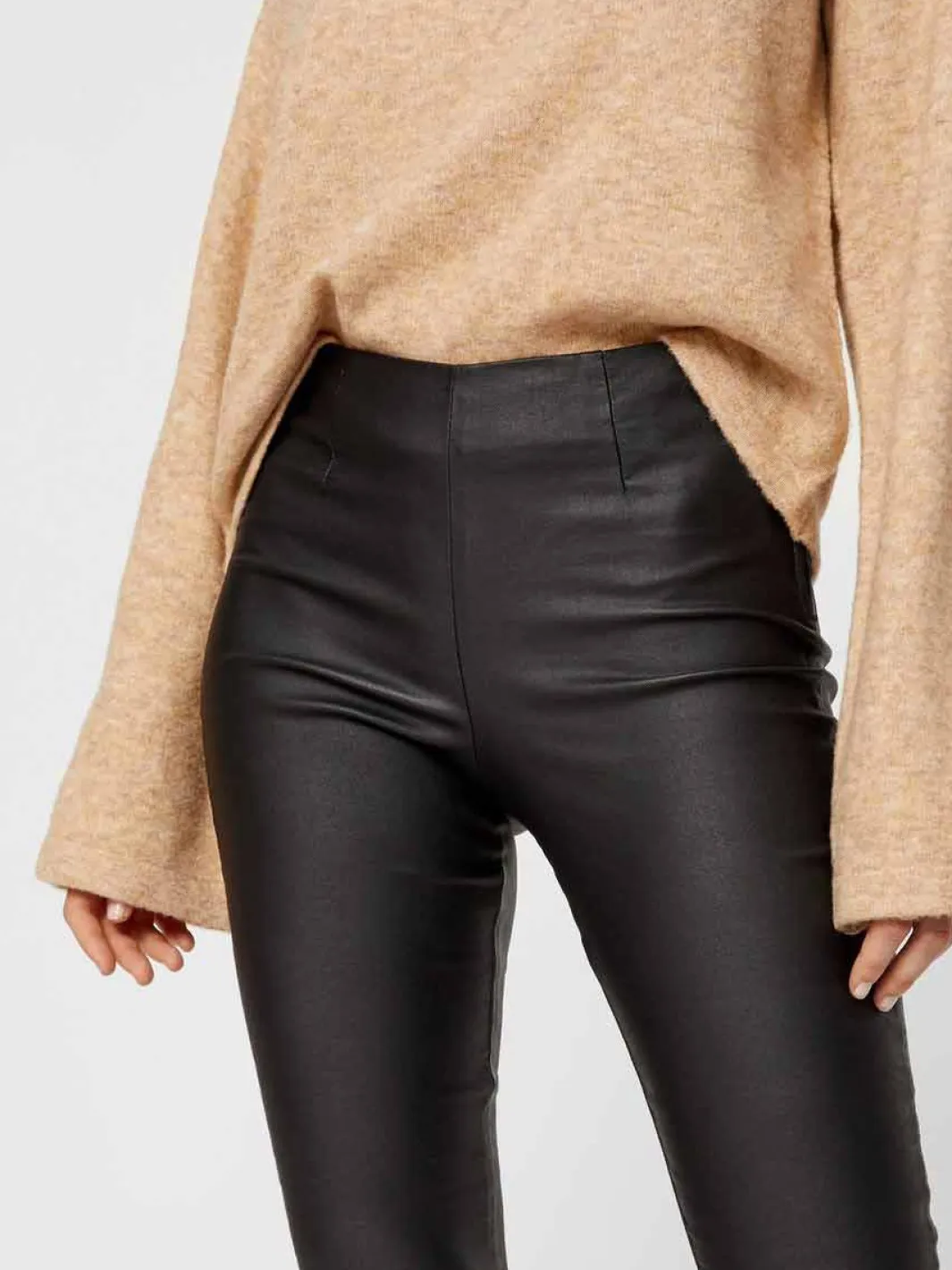 Online Pieces PcSkin Paro HW Coated Leggings Black