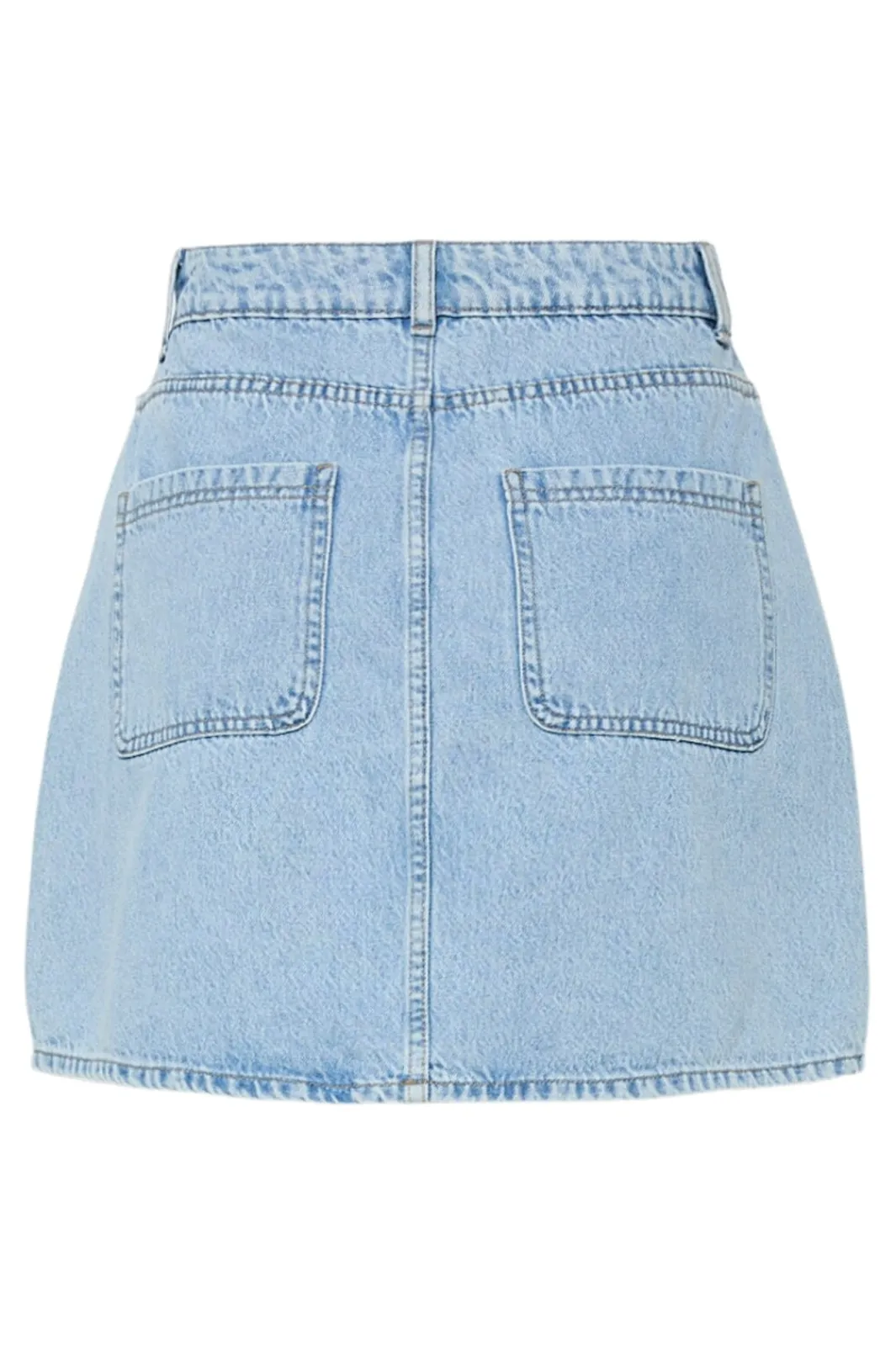 Discount Pieces Pcsky Mini Denim Skirt 4687630 Light Blue Denim