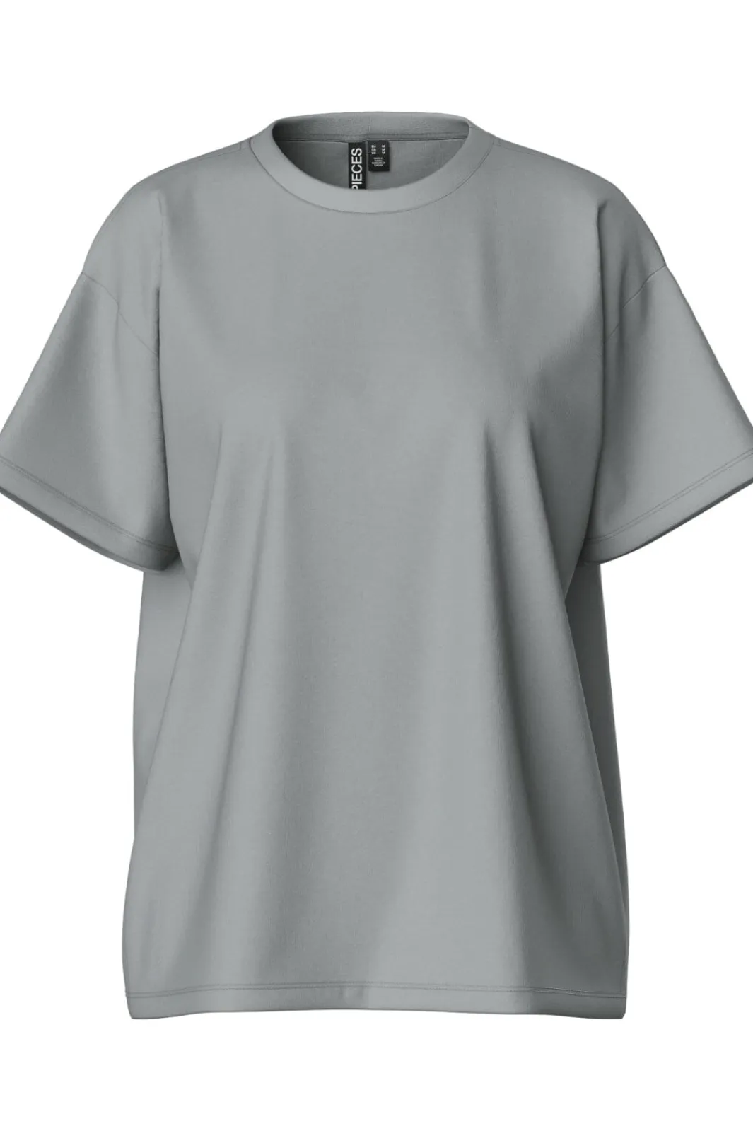 Pieces Pcskylar Ss Oversized Tee 4651225 Ultimate Grey