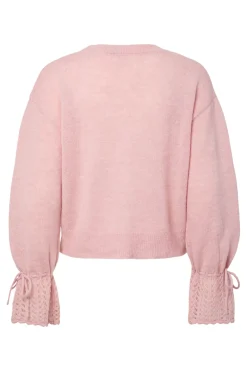 Sale Pieces Pcsmilla Ls Knit Cardigan 5000627 Pink Tulle