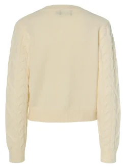 Best Pieces Pcsofia Ls O-Neck Knit Cardigan 4837116 Cloud Dancer