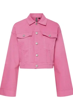 Hot Pieces Pcsvala Denim Jacket 4693546 Pink Lemonade