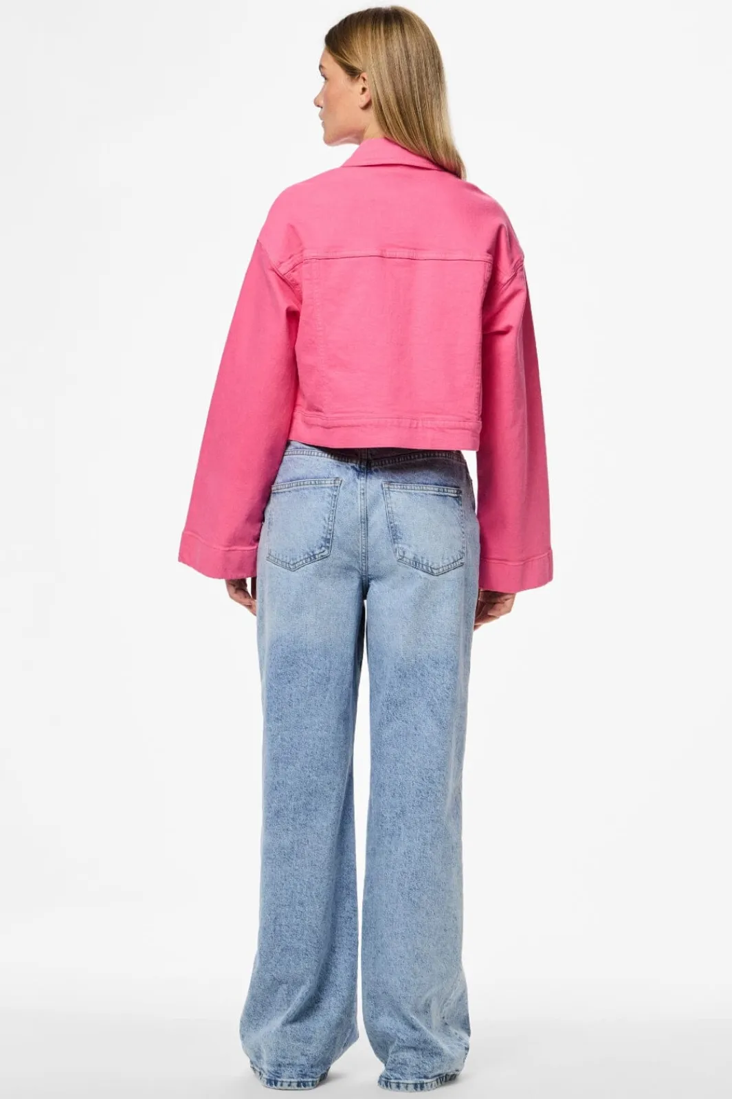Hot Pieces Pcsvala Denim Jacket 4693546 Pink Lemonade
