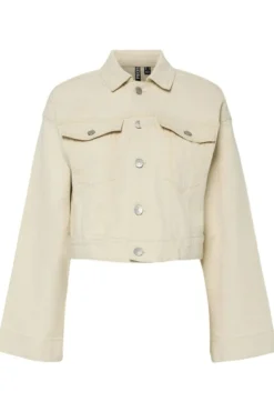 Discount Pieces Pcsvala Denim Jacket 4690655 Raw Cotton