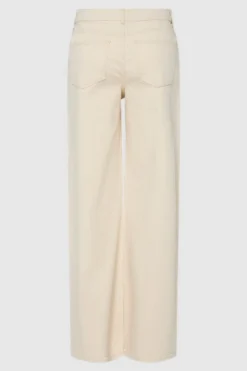 Online Pieces Pcsvala Wide Denim Jeans 4690661 Raw Cotton