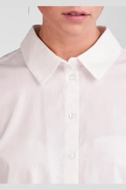 New Pieces Pctanne Ls Loose Shirt 4121209 Cloud Dancer