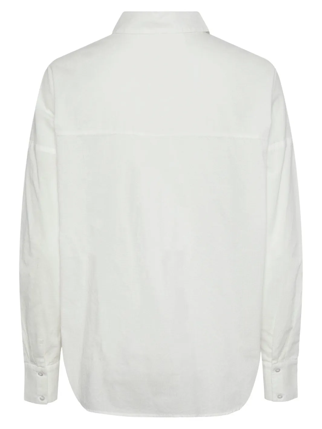 New Pieces Pctanne Ls Loose Shirt 4121209 Cloud Dancer