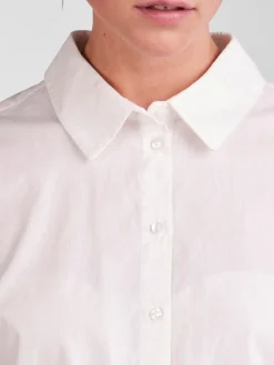 New Pieces Pctanne Ls Loose Shirt 4121209 Cloud Dancer