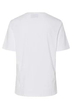 Sale Pieces Pctara Ss Printed T-Shirt 4733598 Bright White Lovers