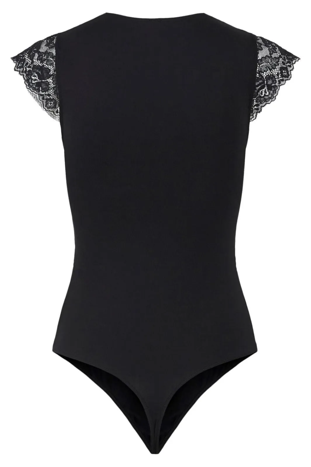 New Pieces Pctatianna Ss Bodystocking 3620517 Black