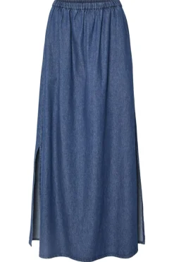Discount Pieces Pctenim Maxi Skrit 4755398 Medium Blue Denim