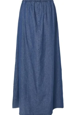 Discount Pieces Pctenim Maxi Skrit 4755398 Medium Blue Denim
