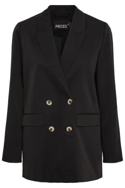 New Pieces PcThelma Ls Oversize Blazer Black