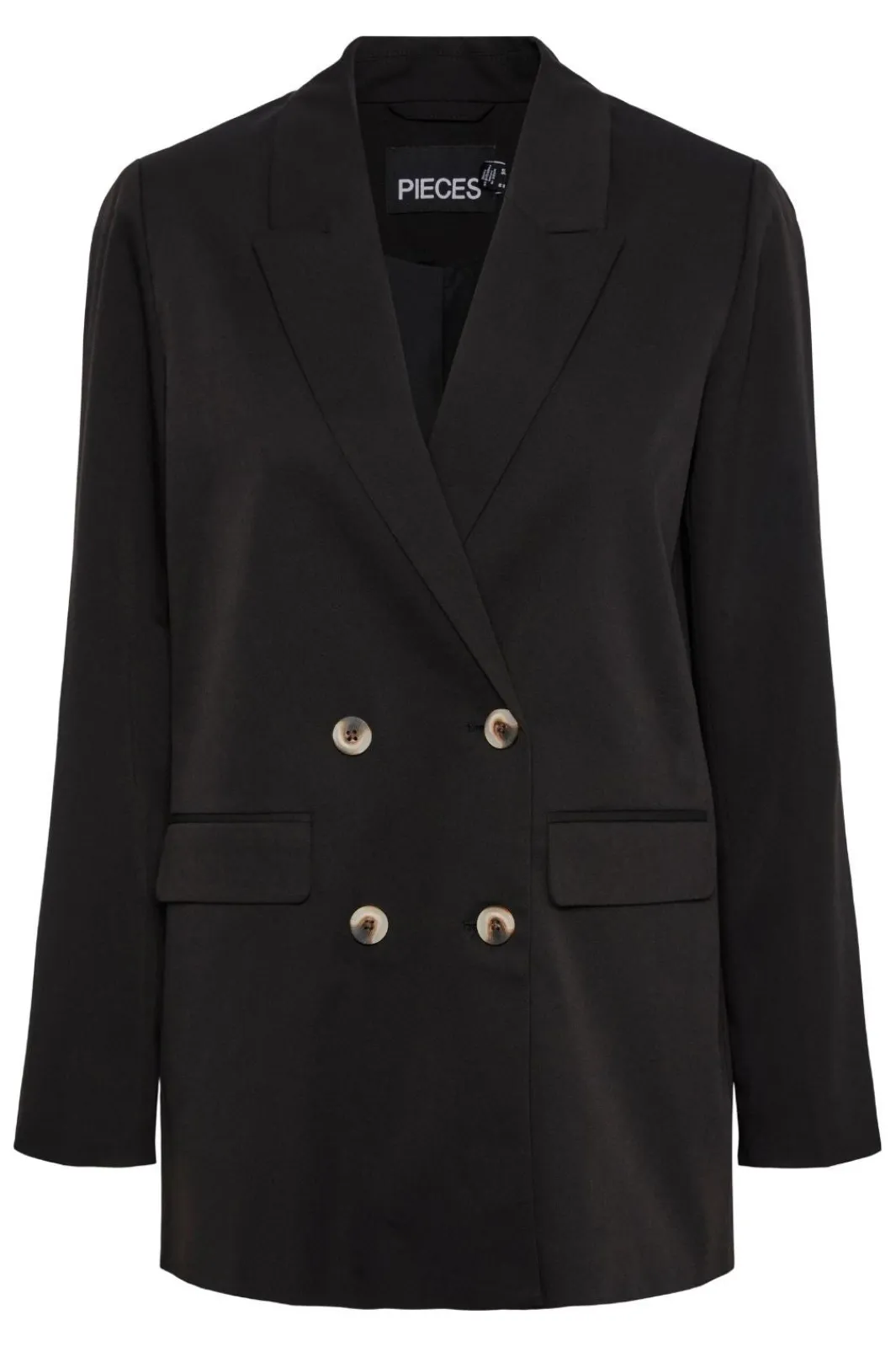 New Pieces PcThelma Ls Oversize Blazer Black