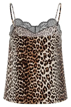 Discount Pieces Pctiffany Strap Lace Top 4805765 Black Leo