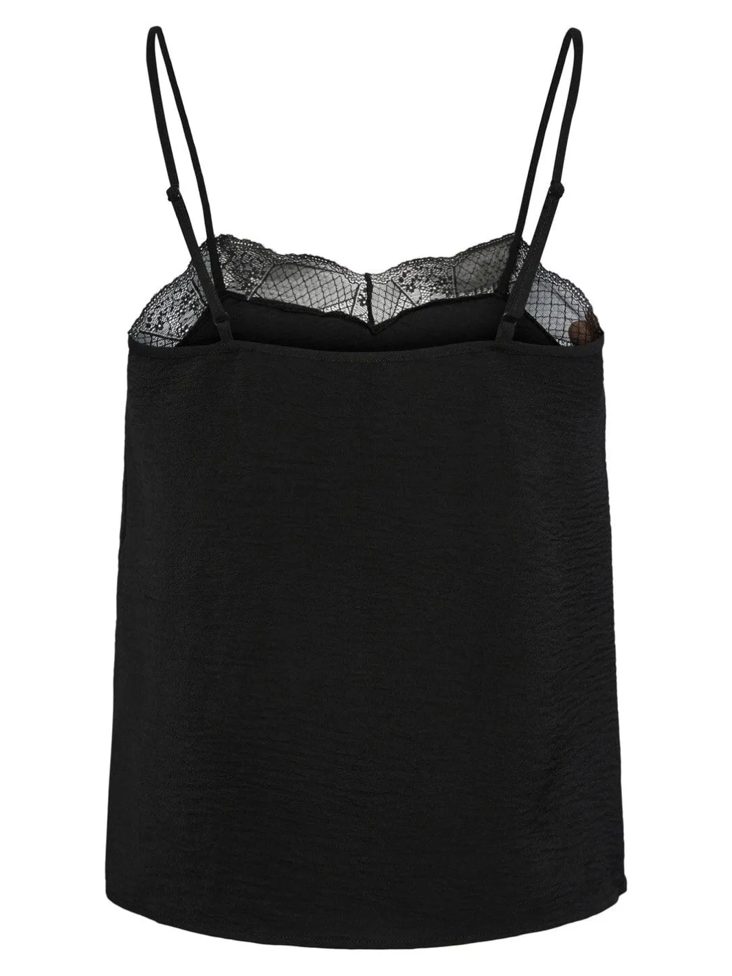 Pieces Pctiffany Strap Lace Top Bc Black