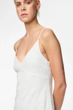 Pieces Pcvilde Strap Dress 4703759 Bright White
