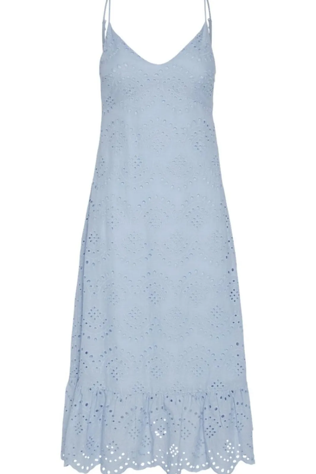 Sale Pieces Pcvilde Strap Dress 4703760 Cashmere Blue