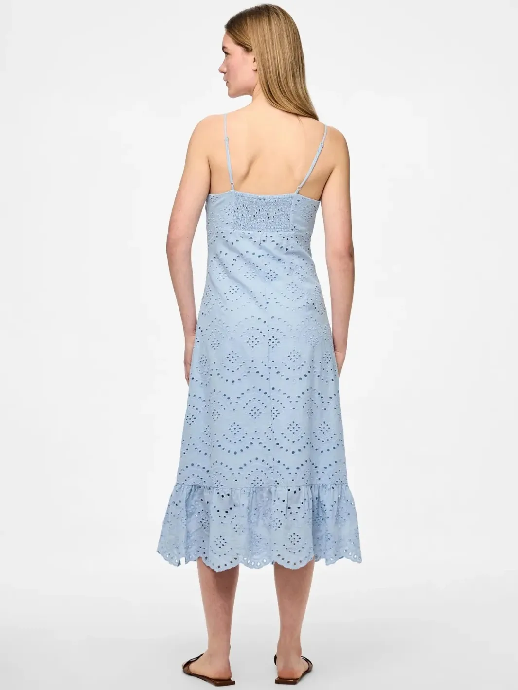 Sale Pieces Pcvilde Strap Dress 4703760 Cashmere Blue