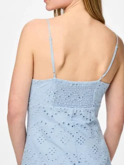 Sale Pieces Pcvilde Strap Dress 4703760 Cashmere Blue