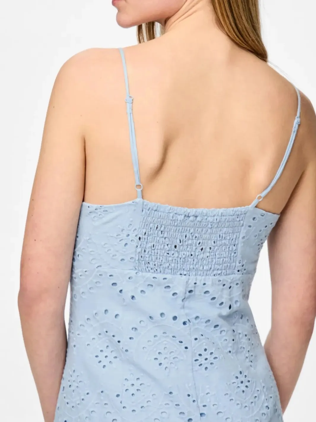 Sale Pieces Pcvilde Strap Dress 4703760 Cashmere Blue