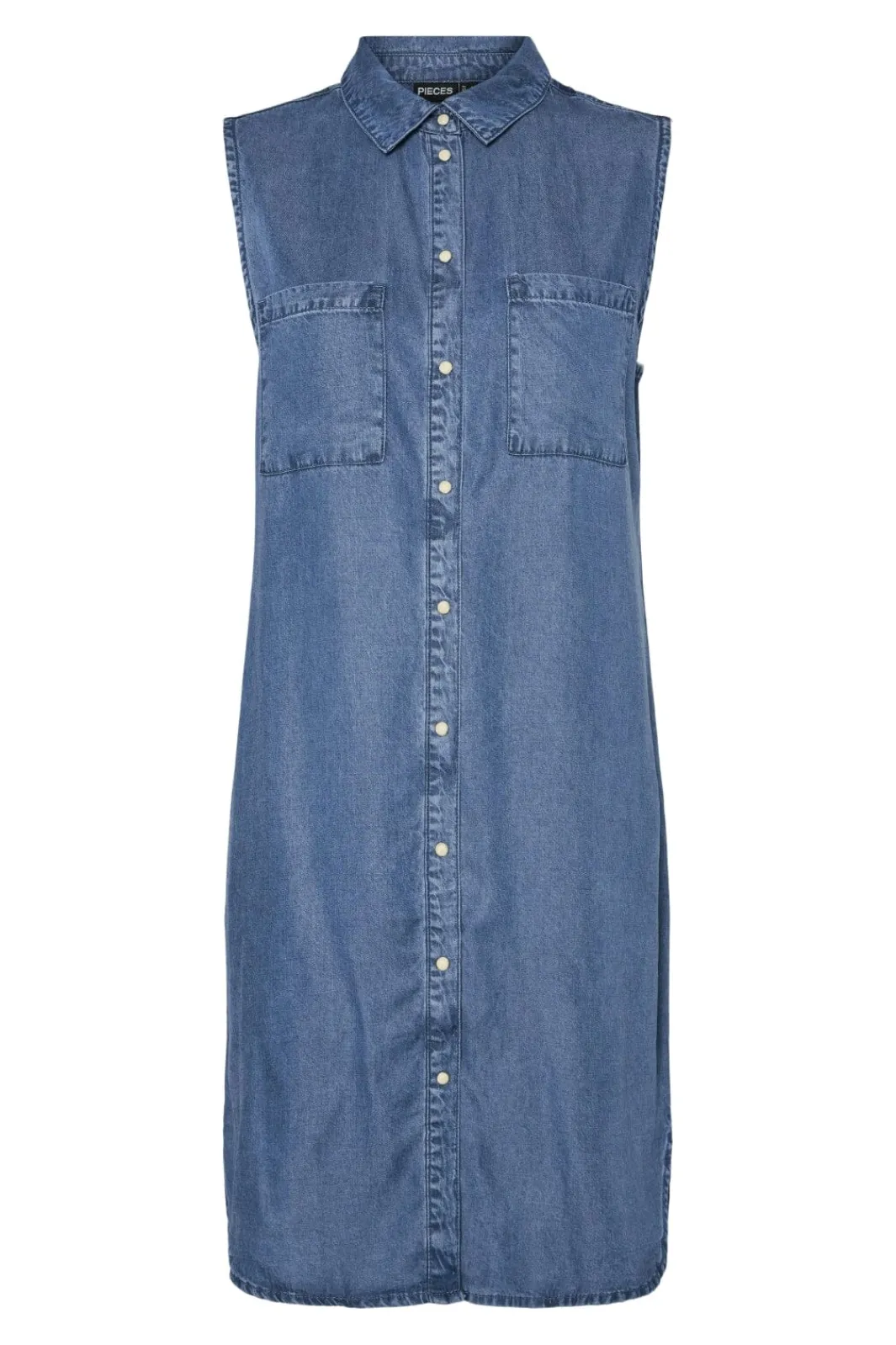Hot Pieces Pcvilje Sl Denim Dress 4789616 Medium Blue Denim