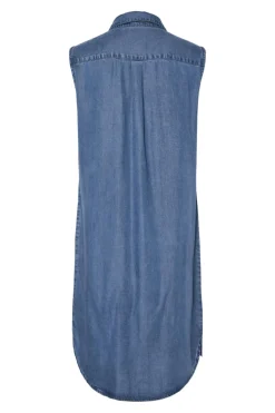 Hot Pieces Pcvilje Sl Denim Dress 4789616 Medium Blue Denim