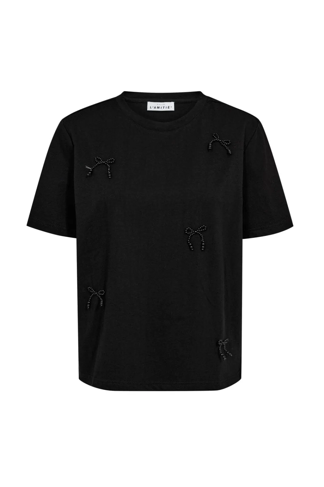 Best Haute L'Amitié Pearl Bow Tee HL10027 Black