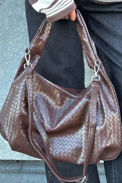 Clearance Noella Peony Hobo Bag 1040001 548 Dark Brown