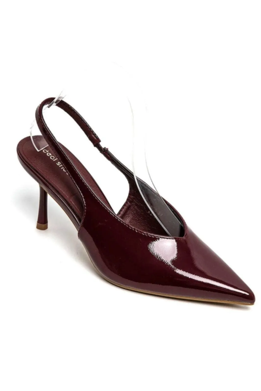 Online Bloom Peony Stiletto Burgundy