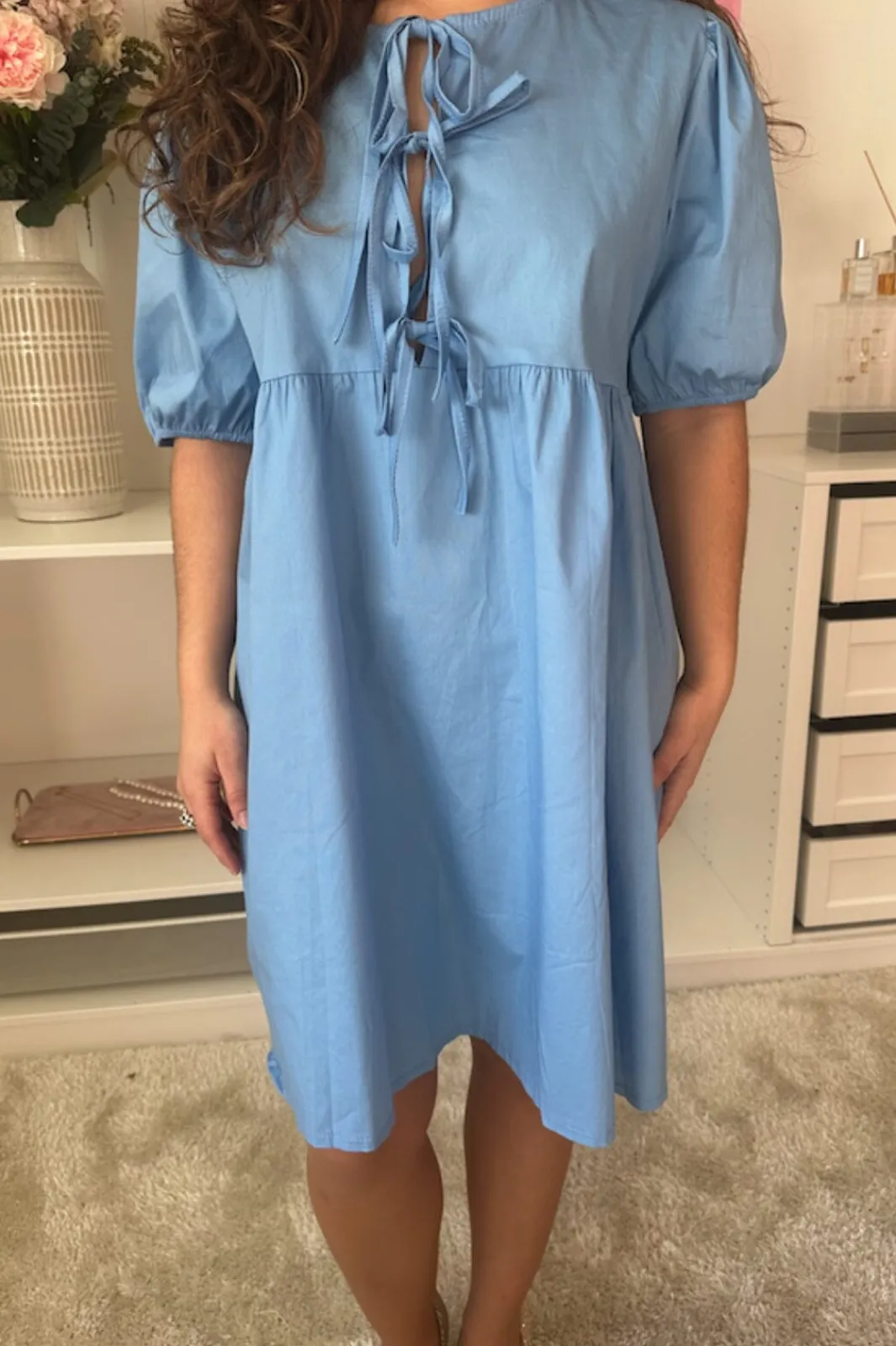 Outlet A-bee Pernille Dress Sky Blue