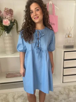 Outlet A-bee Pernille Dress Sky Blue