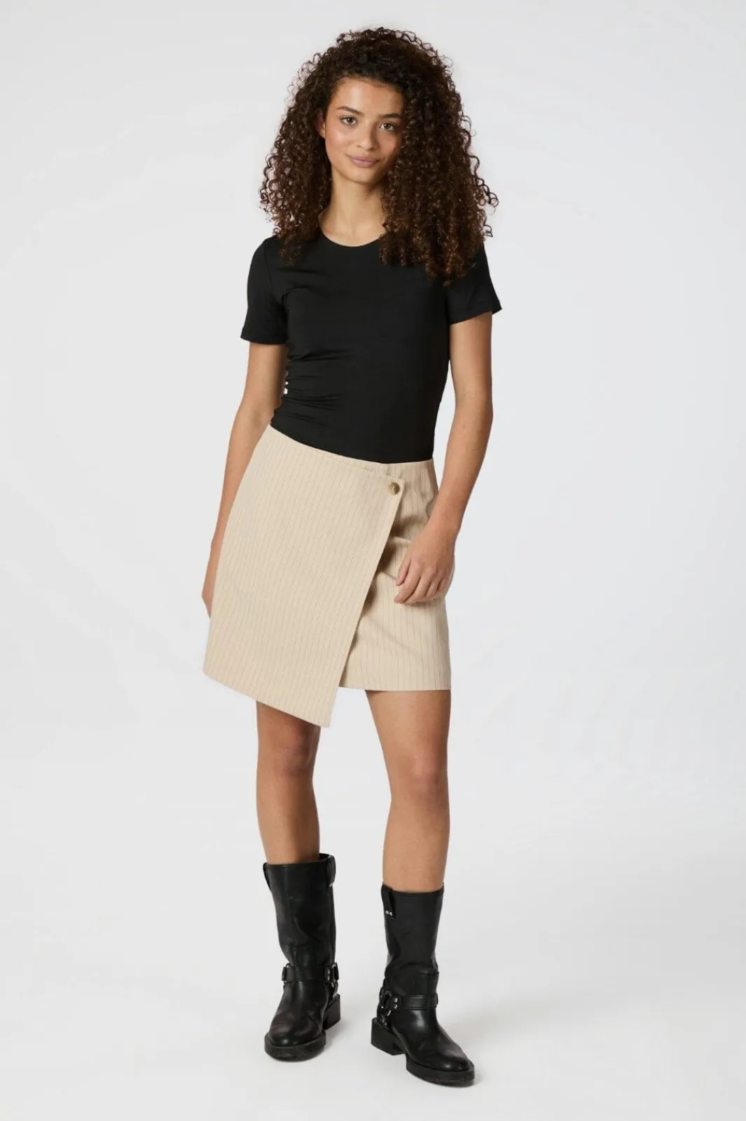 Online Neo Noir Petrani Pinstriped Skirt 165192 213