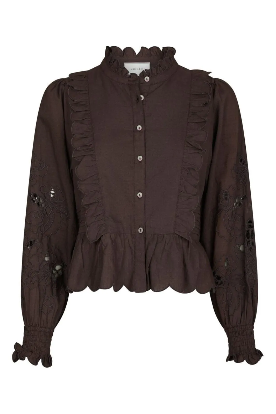 Outlet Neo Noir Petrine Embroidery Blouse 161136 676