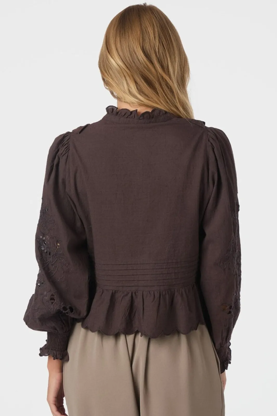 Outlet Neo Noir Petrine Embroidery Blouse 161136 676