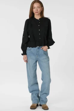 New Neo Noir Petrine Embroidery Blouse 161136 100