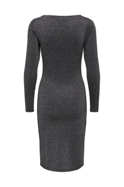 Sale Only Pgjosie L/S Glitter Dress 5040953 Black Silver Lurex
