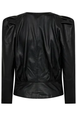 Hot Co´Couture Phoebecc Drape Puff Blouse 96 Black