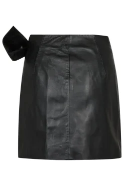 Co´Couture Phoebecc Leather Bow Skirt 34165 96 Black