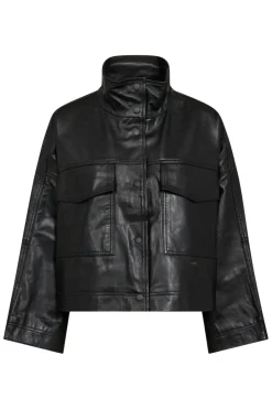 Best Co´Couture Phoebecc Leather Box Jacket 30260 96 Black