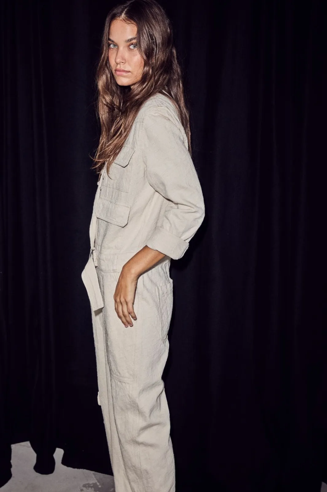 Outlet Haute L'Amitié Pielle Structure Boiler Suit HL10483 Pearl