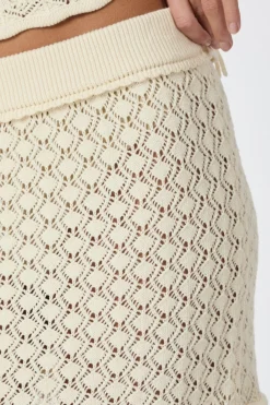 Online Neo Noir Pillina Crochet Knit Skirt 165220 122