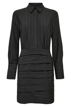 Sale Haute L'Amitié Pin Set Shirt Dress HL10374 Dark Grey