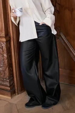 Online Neo Noir Pinur Faux Leather Pants 164609 100